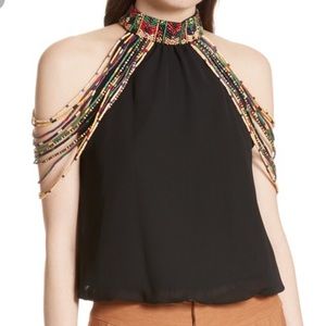 Alice + Olivia Beaded Top